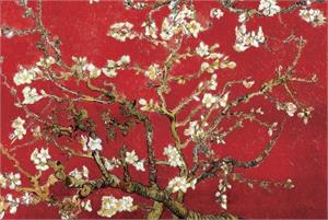 Van Gogh - Almond Blossom in Red Poster - 24" x 36"