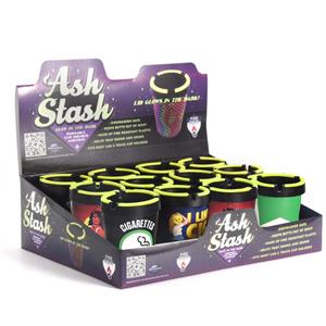 Ash Stash Butt Buckets - Glow in the Dark Designs - Style 2 - 11cm image