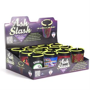 Ash Stash Butt Buckets - Glow in the Dark Designs - Style 3 - 11cm image