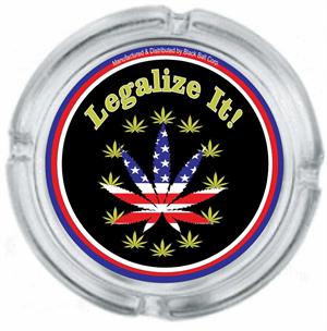 LEGALIZE IT ASHTRAY - 4" DIAMETER