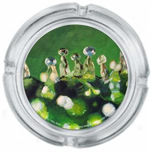 TRICHOMES BY ANITA TOKE ASHTRAY - 4" DIAMETER