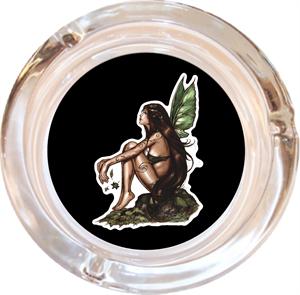 THORN FAIRY - RENEE BIERTEMPFEL  ASHTRAY - 4" DIAMETER