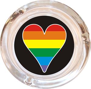 BIG HEART PRIDE ASHTRAY - 4" DIAMETER