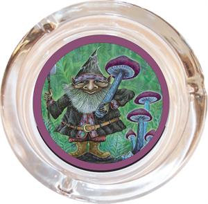 GNOME HARVEST - MIKE DUBOIS ASHTRAY - 4" DIAMETER