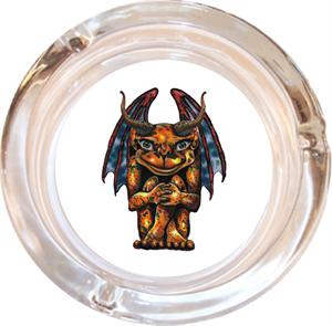 GARGOYLE - MIKE DUBOIS ASHTRAY - 4" DIAMETER