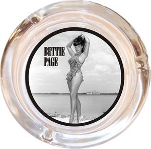BETTIE PAGE - BEACH - ASHTRAY - 4" DIAMETER