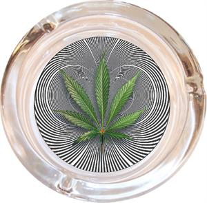 OP LEAF ASHTRAY - 4" DIAMETER
