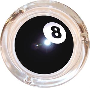 8 BALL ASHTRAY - 4" DIAMETER