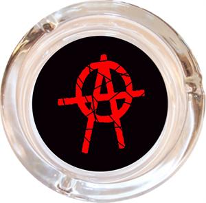 ANARCHY ASHTRAY - 4" DIAMETER