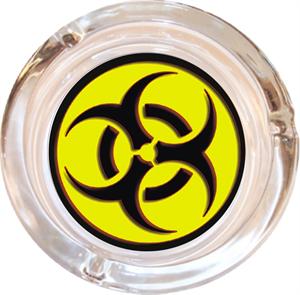 BIOHAZARD ASHTRAY - 4" DIAMETER