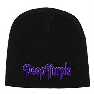 Deep Purple Embroidered Beanie-IMAGE