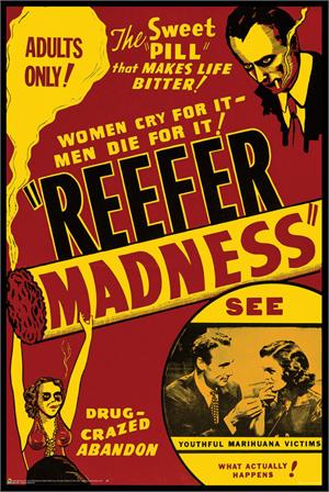 Reefer Madness Vintage Movie Poster Reefer Madness Vintage Movie Poster Image
