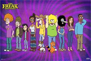The Freak Brothers - Main Cast Poster Image