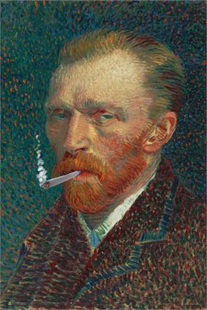 an Gogh Smoke by: Masters Redux Poster - 24" x 36" IMAGE
