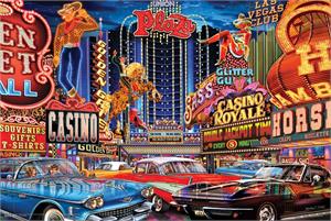 Vintage Vegas by: Michael Fishel Poster - 36" x 24" image