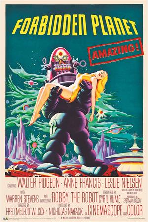 Forbidden Planet Retro Movie Poster - 24" x 36" image