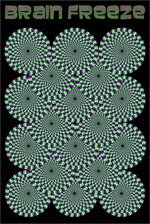 BRAIN FREEZE POSTER - 24" X 36"