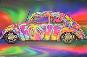 Love Bug Non-Flocked Blacklight Poster Image
