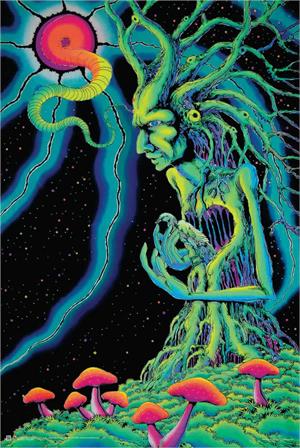 Tree Spirit Non-Flocked Blacklight Poster Image