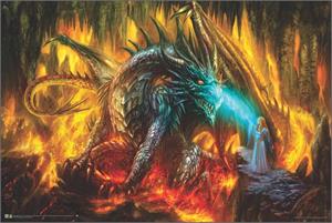 Dragon of Labyrinth Non-Flocked Blacklight Poster Dragon of Labyrinth Non-Flocked Blacklight Poster Image