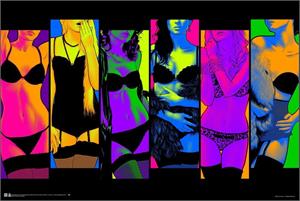 Pop Art Fantasy Non-Flocked Blacklight Poster Image