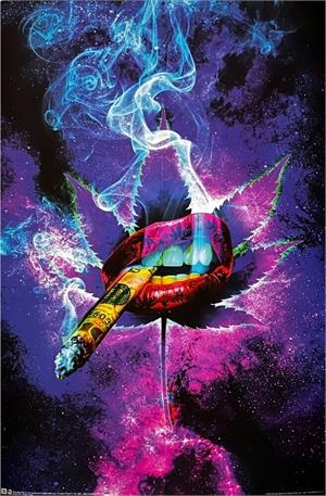 Cosmic High by Daveed Benito Non-Flocked Blacklight Poster Image