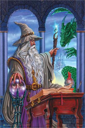 Wizard Emissary by Ed Beard Non-Flocked Blacklight Poster Image