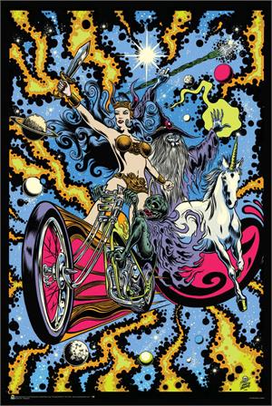 Rebellion by Dirty Donny Non-Flocked Blacklight Poster 24x36 Image