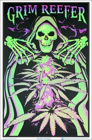 Grim Reefer Blacklight Poster Image