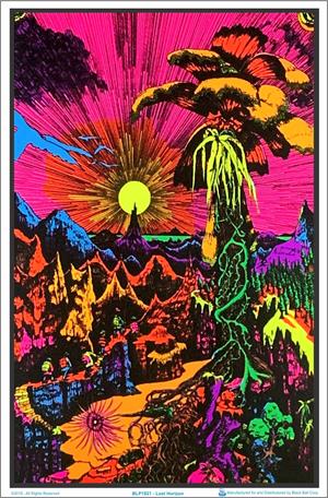 Lost Horizon Blacklight Poster Image