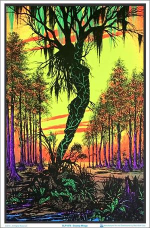 Swamp Mirage Blacklight Poster Image