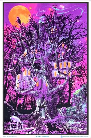Treehouse Blacklight Poster Image