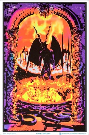 Gates of Hell Blacklight Poster Image