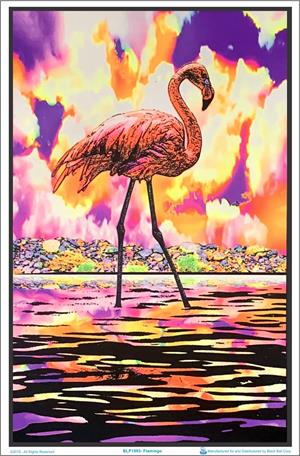 Flamingo Blacklight Poster Image