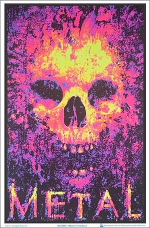 Metal To The Bone Black Light Poster Image
