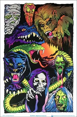 Nightmare Creatures Black Light Poster - 23" X 35"