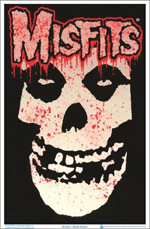 Misfits Splatter Black Light Poster - 23" X 35"