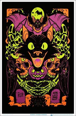 Every Day Is Halloween Blacklight Poster Image