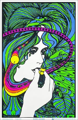  Acid Queen by Tom Gatz Flocked Blacklight Poster Image