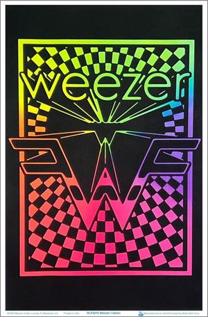 Weezer Logo Blacklight Poster Image