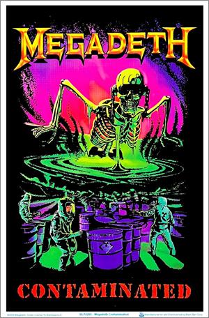 Megadeth - Contamination Blacklight Poster Image