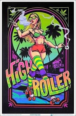 High Roller Girl Blacklight Poster High Roller Girl Blacklight Poster Image