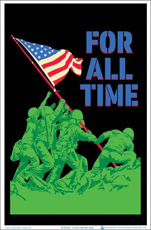 For All Time Iwo Jima Blacklight Poster Image