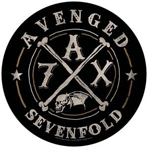 Avenged Sevenfold - A7X - 11.5" Round Printed Back Patch Image