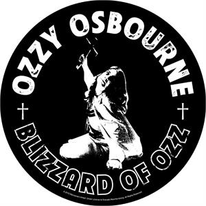 Ozzy Osbourne - Blizzard of Ozz - 11.5" Round Printed Back Patch Image