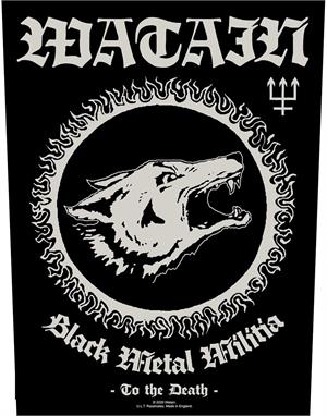 Watain - Black Metal Militia - 14" x 11" Printed Back Patch Image