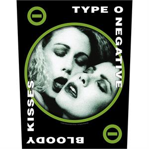 ype O Negative - Bloody Kisses Printed Back Patch Image