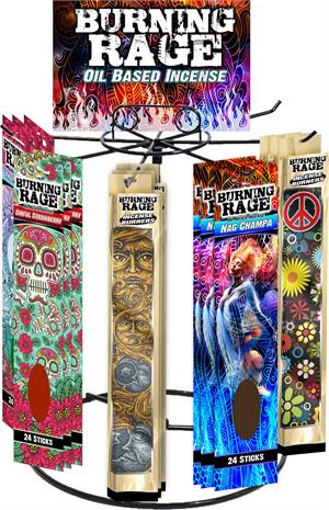 Burning Rage Incense & Burning Rage Ashcatcher Display
