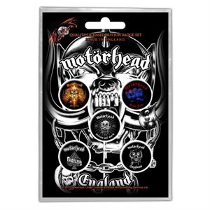 Motorhead England Button set (pack of 5)-IMAGE