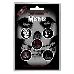 Misfits Skull Button set (pack of 5)-IMAGE